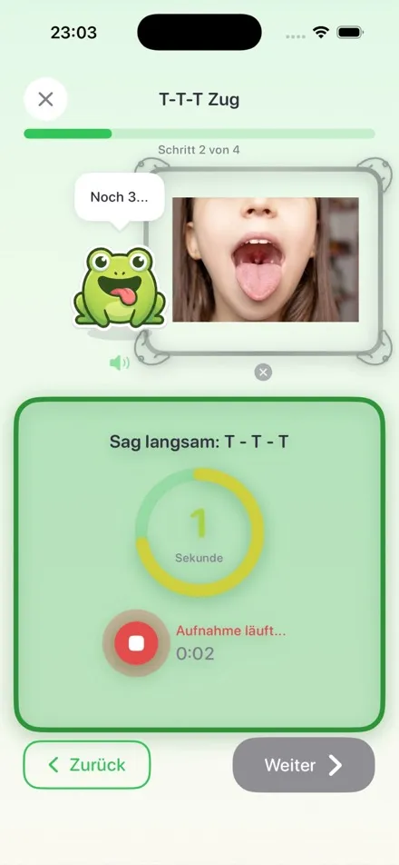 Live-Übung mit Timer
