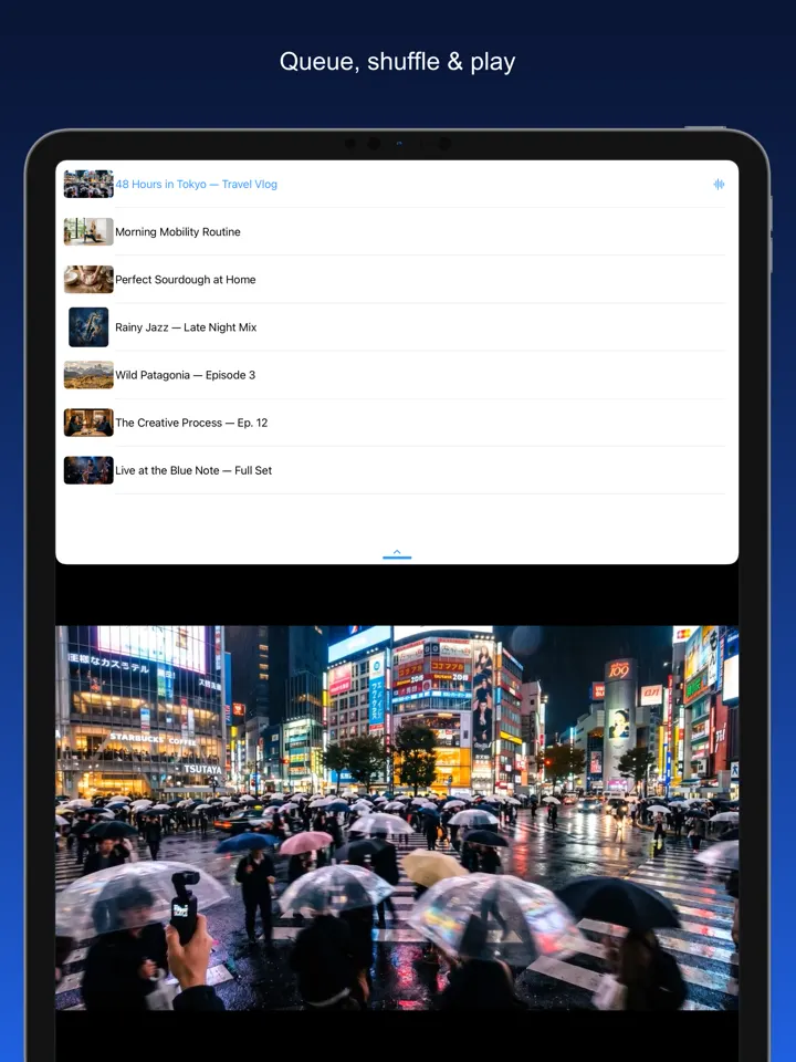 Share2Save – Queue, shuffle & play (iPad)