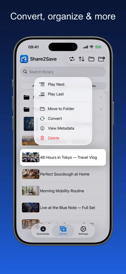 Share2Save – Convert, organize & more (iPhone)